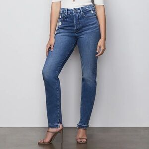 Good American NWOT Good Boy Double Slit Jeans Size 6